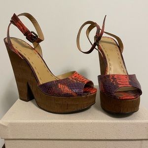 Nine West faux animal skin heel